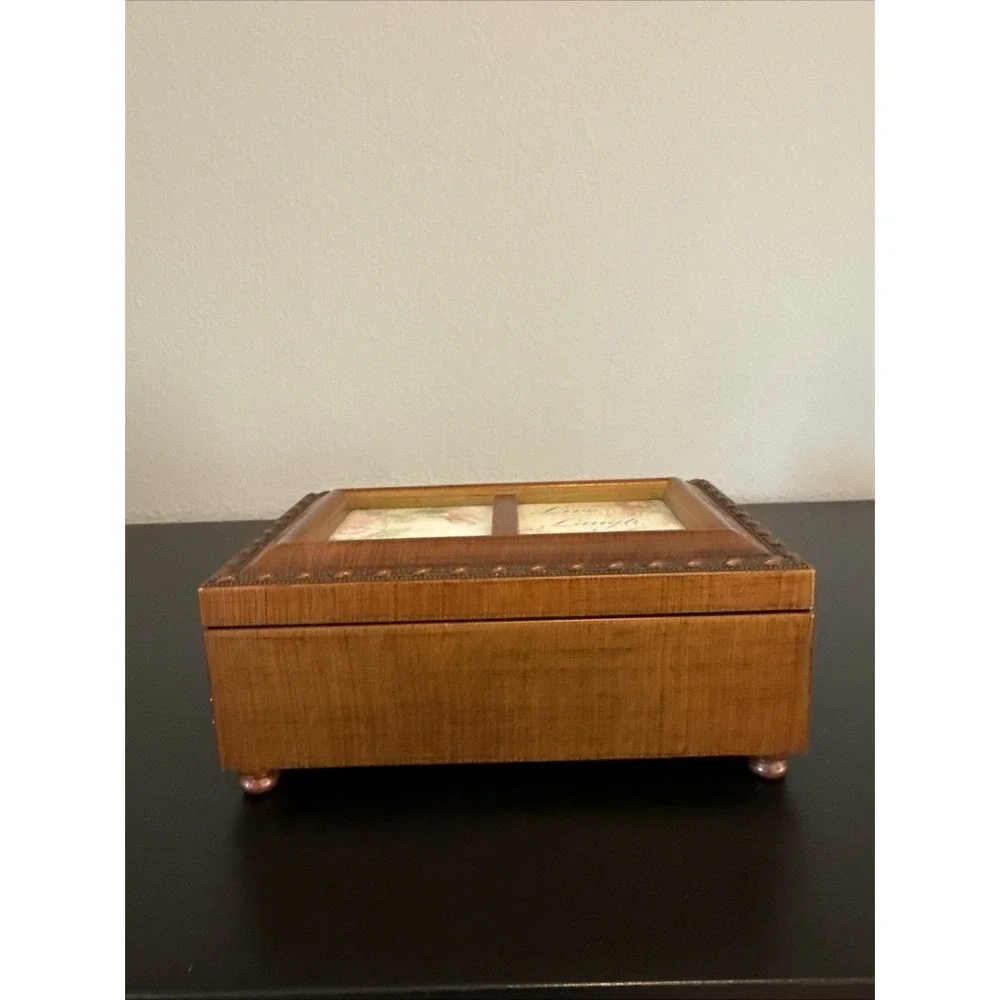Cottage Garden Sankyo Jewelry Music Box & Photo‎ Frame What a Wonderful World